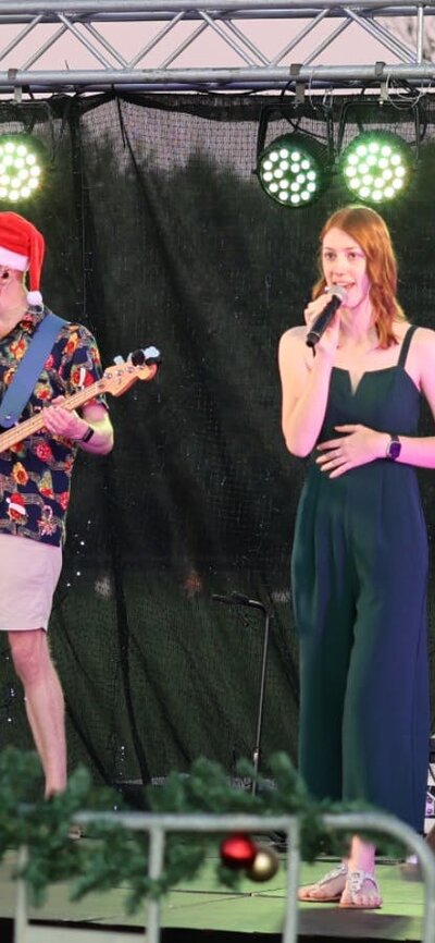 shows musicians performing on the night