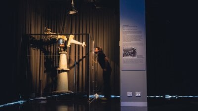 The Farnham Telescope at Outer Space exhibition