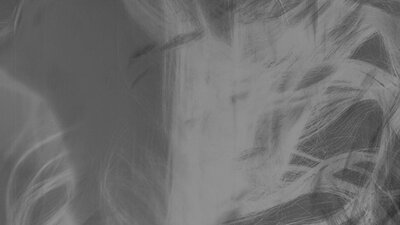 Maddie Hepner Haptic #4, 2025, silver gelatin print, 30.5 x 40.6cm Black and grey close up image of long hair