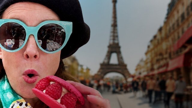 Delicious macaron Macron