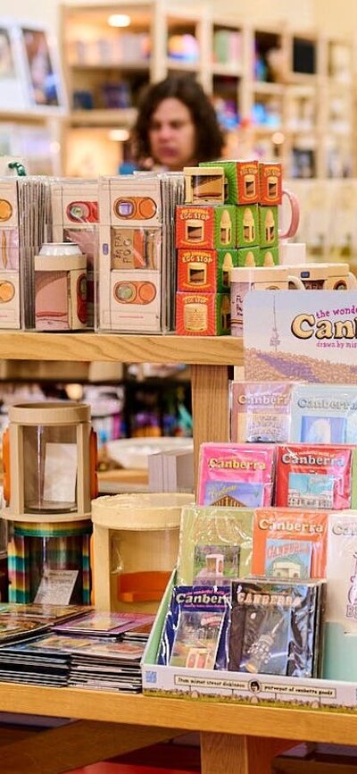 Canberra merch and souvenirs at POP Canberra in Braddon