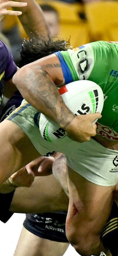 Canberra Raiders player Matthew Timoko