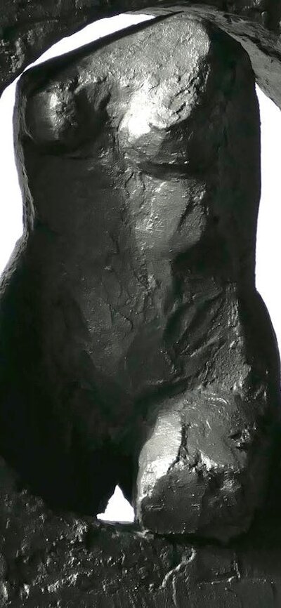 Carbonized Plaster 33 x 29 x 11 cm