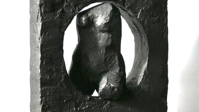Carbonized Plaster 33 x 29 x 11 cm