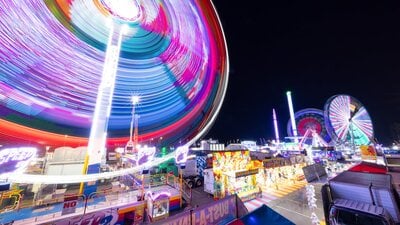 Canberra Show Rides at night