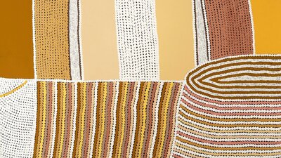 Nanggi Oba Ruwi (sun kissed Country) painting