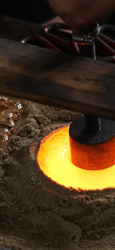 sandcasting in process