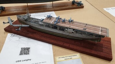 Scale model of USS Langley