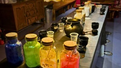 Potions Room set up for Potions Class