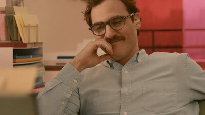 Science. Art. Film.: Her 30 September, 2026 Man with moustache and glasses looking content smiling and looking down