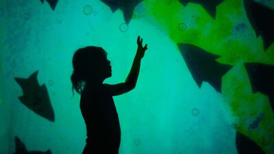 Underwater world shadow puppets