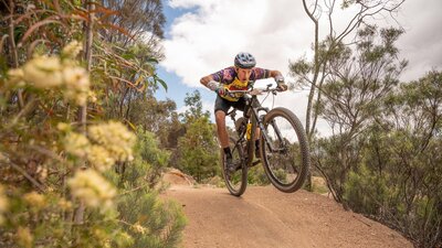 Marathon Racing action at UC Stromlo. Canberra hosting the Shimano 100 Marathon