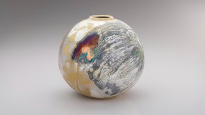 Greg Daly, Line of Sight series (Round Vase), 2021