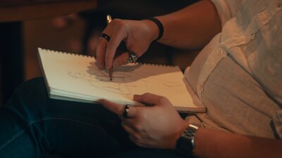 Person drawing