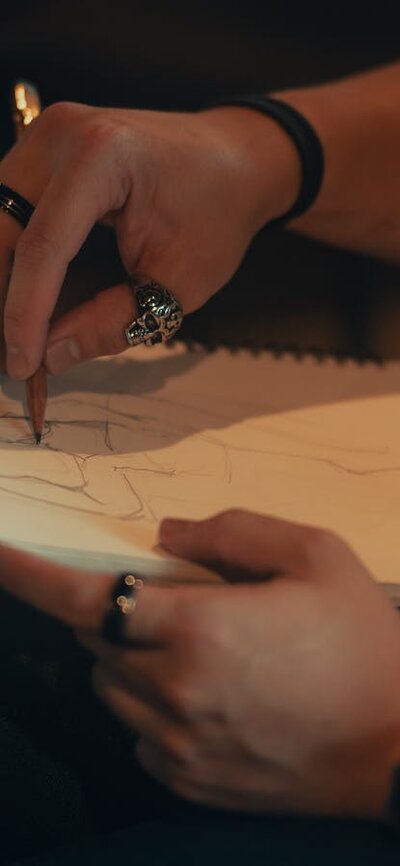 Person drawing