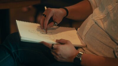 Person drawing