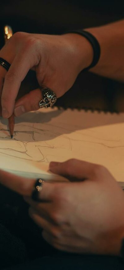Person drawing