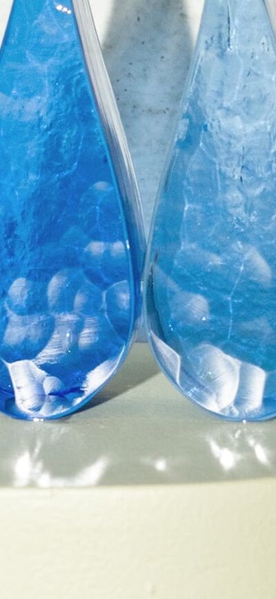 where's my fucking teenage dream (how does it feel to be adored)? 2024, as part of exhibition Glass Artwork, Hot cast and cold worked glass, plaster, paint, glue