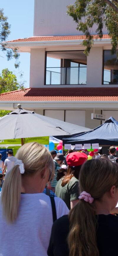 Crowds attending SouthFest