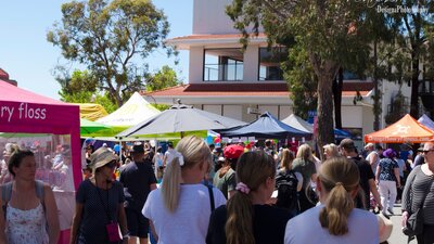 Crowds attending SouthFest