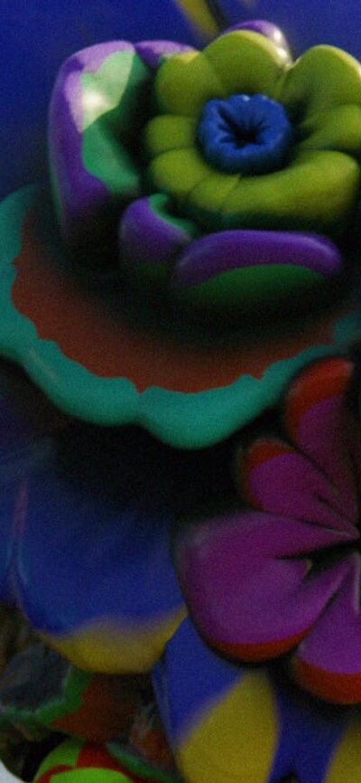 Animation of colourful clay-like creatures