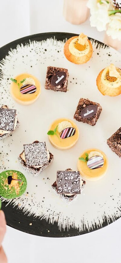 Bite size high tea cakes