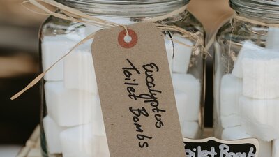 Image of toilet bombs, made by Braidwood Botanicals