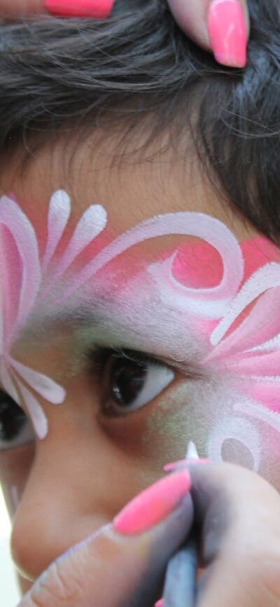 Child face painting