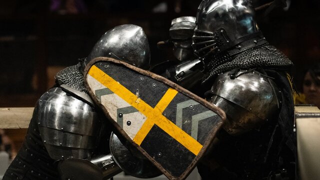 Steins & Steel Two knights locked in combat