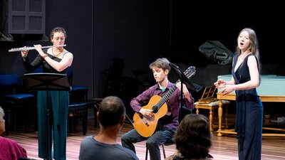 Image: Student Lunchtime Chamber Music Concert, 2024. Photo by Yun Hu /ANU. Image: Student Lunchtime Chamber Music Concert, 2024. Photo by Yun Hu /ANU.