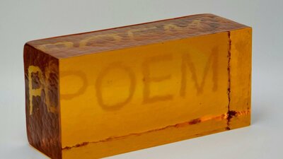 Isaac Kozlovskis POEM BRICK (the crystal I’ll be using to protect my peace this year) 2026 Photograp