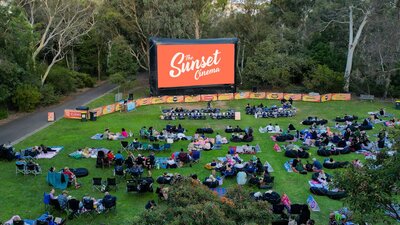 sunset Cinema, outdoor movies, Canberra, events,  food, wine, cheese, bar, picnic