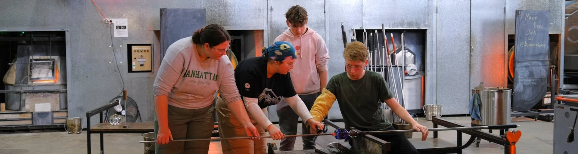 Teen Glassblowing at Canberra Glassworks