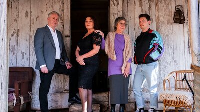 Cast from L to R: Bruce Hardie, Janie Lawson, Alice Ferguson, Robbie Haltiner Cast from L to R: Bruce Hardie, Janie Lawson, Alice Ferguson, Robbie Haltiner