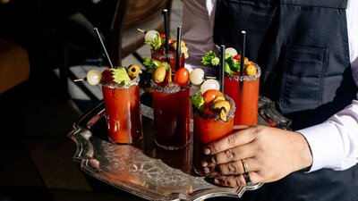 The Brunch Club bloody mary drinks