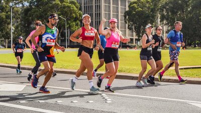 Participants running