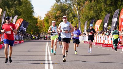 Participants running