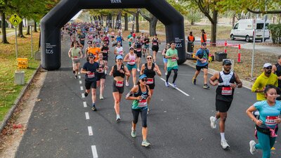 Participants running