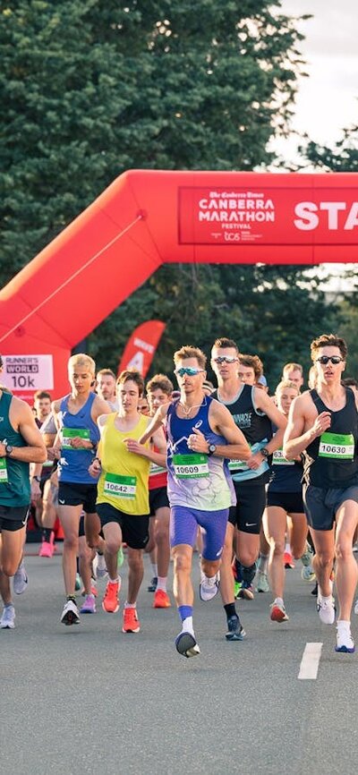 Participants Running in Canberra
