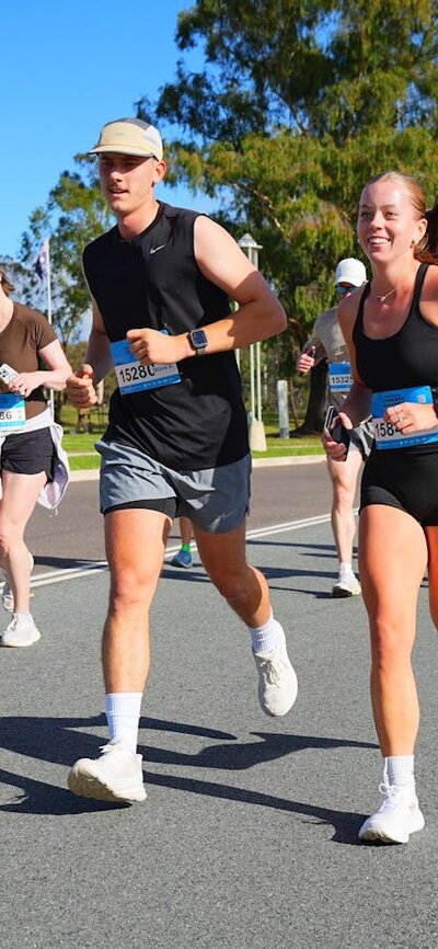 Participants Running in Canberra
