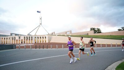 Participants Running in Canberra