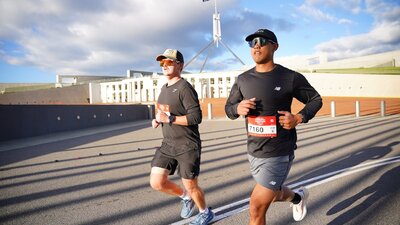 Participants Running in Canberra