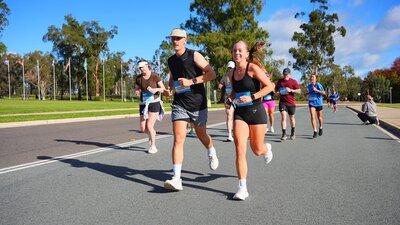 Participants Running in Canberra