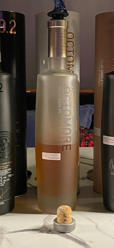 Octomore bottles ready for tasting