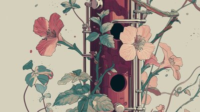 Apeiron: Flowers growing around a bassoon