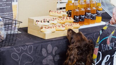 Dog treat stall