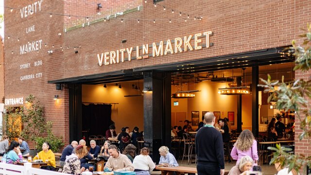 Outdoor Verity Laneway The Outdoor Dining space at Verity Lane Market