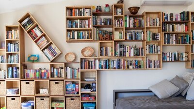 Select Custom Joinery bookshelf