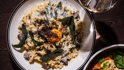 Truffle Smoked Mushroom Casarecce + Whipped Ricotta Truffle Smoked Mushroom Casarecce + Whipped Ricotta
