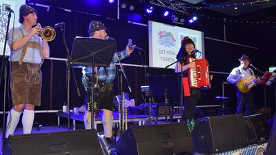 The Masters of Oompah Oompah Show Band at the Harmonie German Club